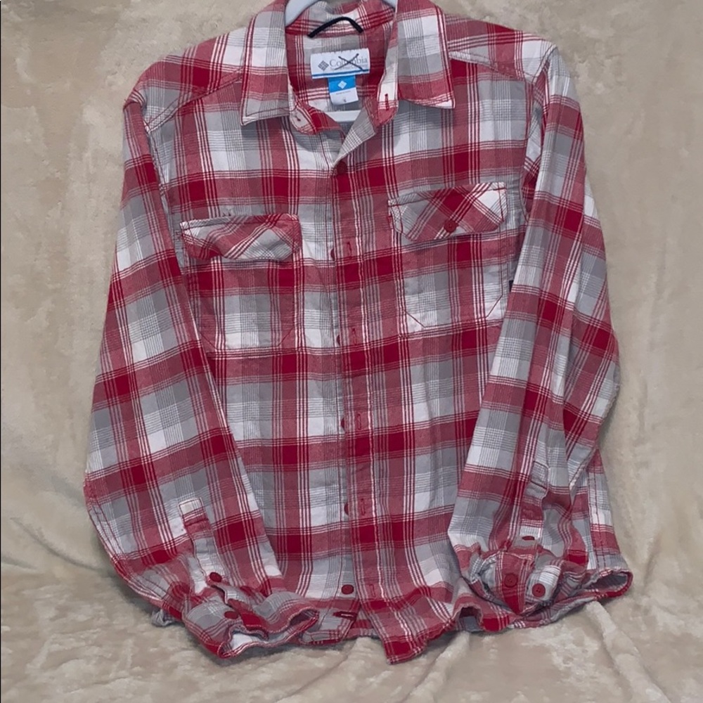 columbia flannel button up.